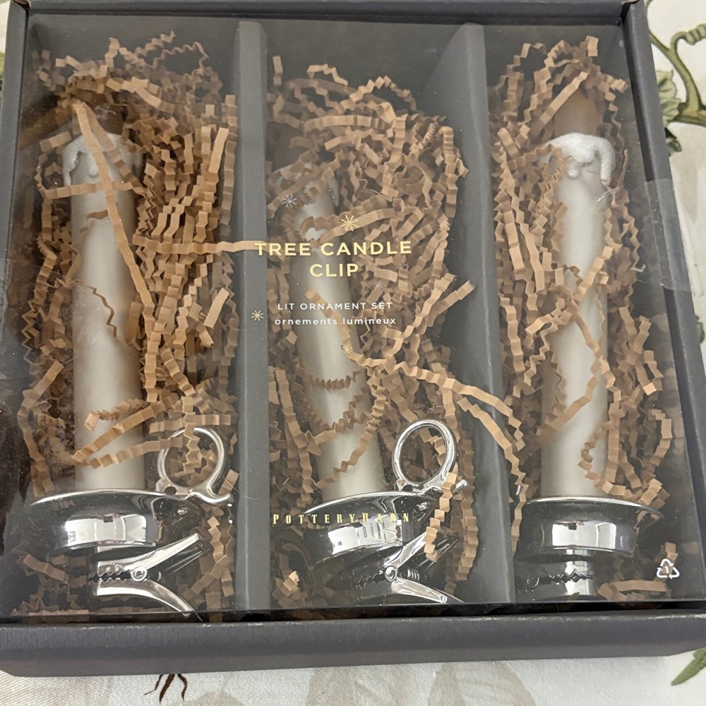 Pottery Barn Metallic Tree Candle Clips - Picture 2 of 2